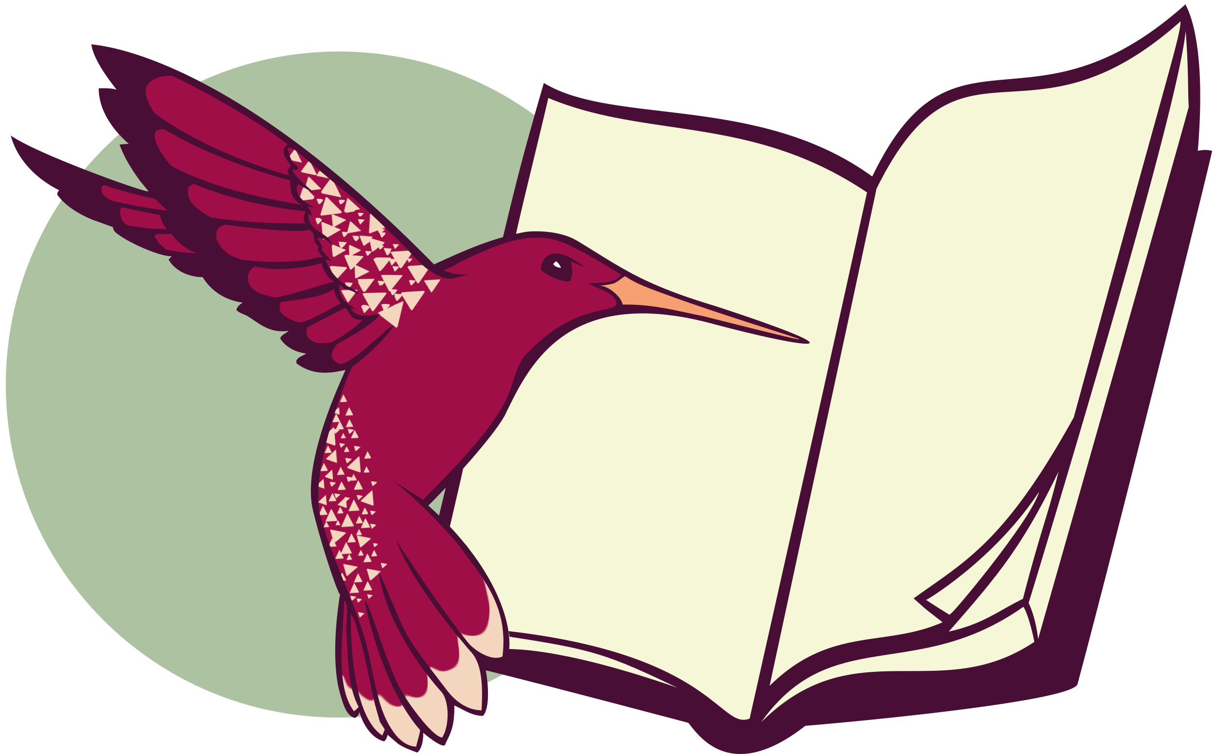 Jennifer J. Stewart hummingbird logo